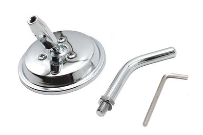 Wyatt Gatling 3 Inch Round Mini Mirror Top Triple Tree Mount Chrome (Part #78960C) by Wyatt Gatling
