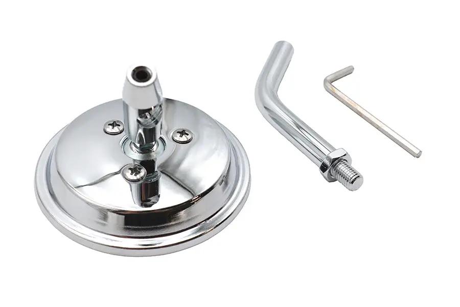Wyatt Gatling 3 Inch Round Mini Mirror Top Triple Tree Mount Chrome (Part #78960C) by Wyatt Gatling