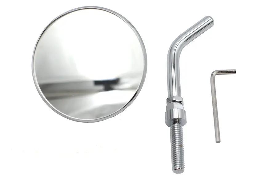 Wyatt Gatling 78961C 3 Inch Round Mini Mirror Top Triple Tree Mount Chrome by Wyatt Gatling