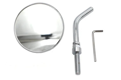 Wyatt Gatling 78961C 3 Inch Round Mini Mirror Top Triple Tree Mount Chrome by Wyatt Gatling