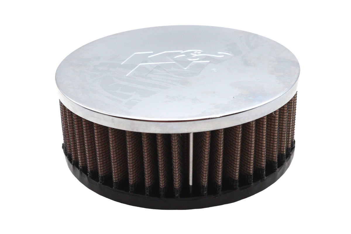 K&N Round Air Filter for 36mm - 38mm Mikuni Carburators, Part #12-105