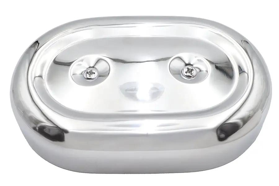 V-Twin M8 Oval Air Cleaner Cover Kit Chrome for Harley Davidson Motorcycles by V-Twin