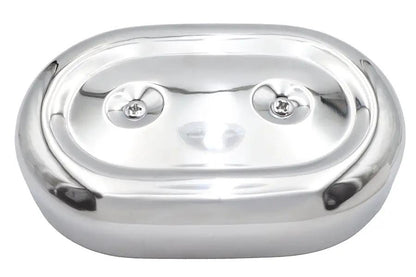 V-Twin M8 Oval Air Cleaner Cover Kit Chrome for Harley Davidson Motorcycles by V-Twin