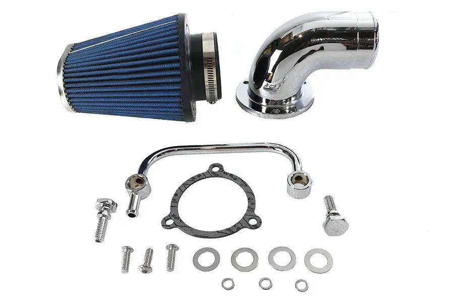 Wyatt Gatling EFI 90 Forward Mount Air Cleaner Kit for Harley Davidson FLT by Wyatt Gatling