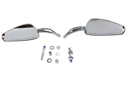Wyatt Gatling Teardrop Chrome Mirror Set – Left and Right Side with Stud Kit by Wyatt Gatling