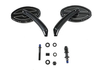 Wyatt Gatling Oblong Mirror Set in Black, Part Number 72313B by Wyatt Gatling