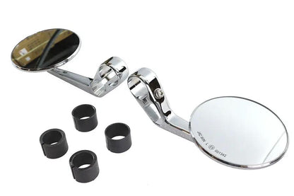 Wyatt Gatling Round Mirror Set in Chrome Finish with Stud Kit by Wyatt Gatling