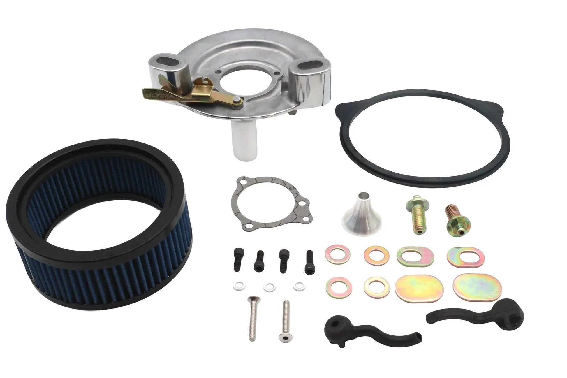 Ultima Free Flow Finned Air Cleaner Kit Polished - Part #12-12 by Ultima