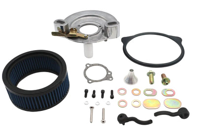 Ultima Free Flow Finned Air Cleaner Kit Polished - Part #12-12 by Ultima