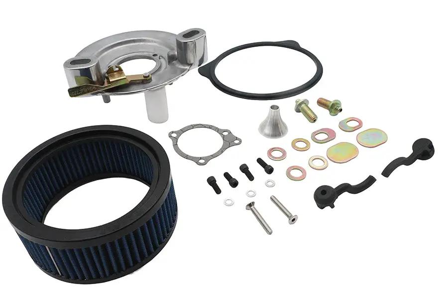 Ultima Free Flow Finned Air Cleaner Kit Polished - Part #12-12 by Ultima