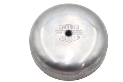 V-Twin 7 Inch Round Chrome Air Cleaner Cover with H-D Logo - Model 70411