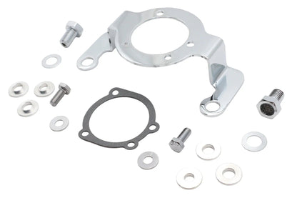 V-Twin Evolution Carburetor Support Kit with Chrome Breather Bolt for Harley Davidson FLT by V-Twin