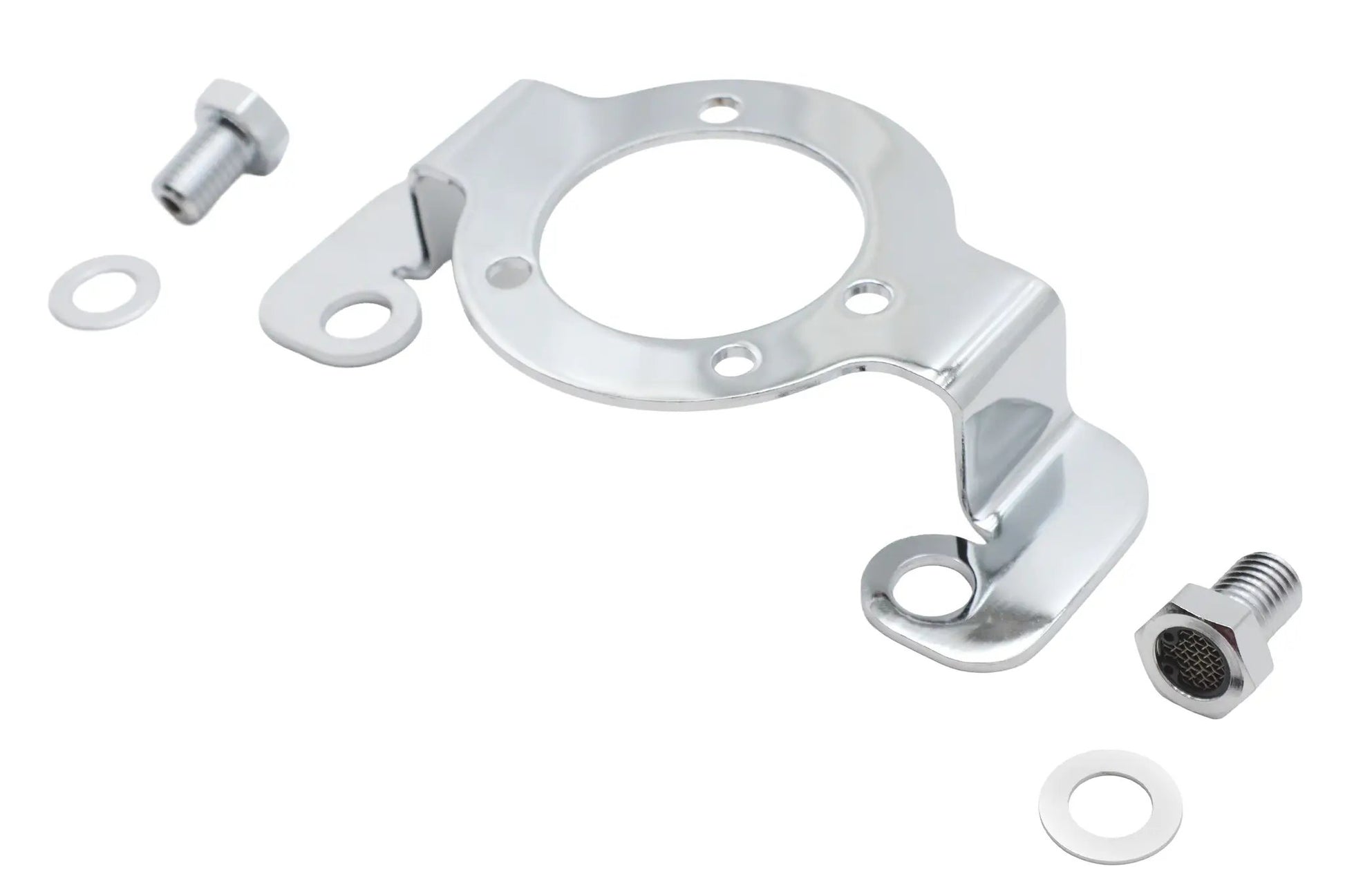 V-Twin XL Carburetor Support Kit with Chrome Breather Bolt for Harley Davidson FLT, FXST, FLST 2017-2025 by V-Twin