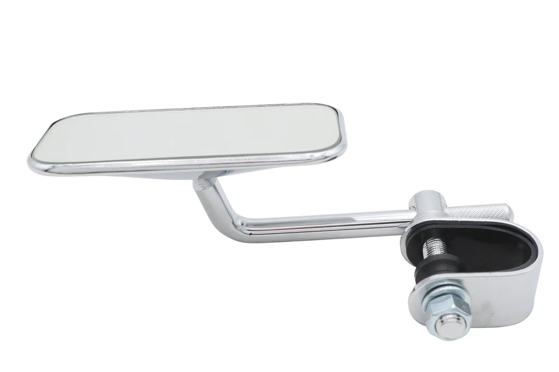 Ultima Chrome Low Profile Chopper Mirror with Short Clamp on Stem for 1 Inch Bars - Part 46-94 by Ultima