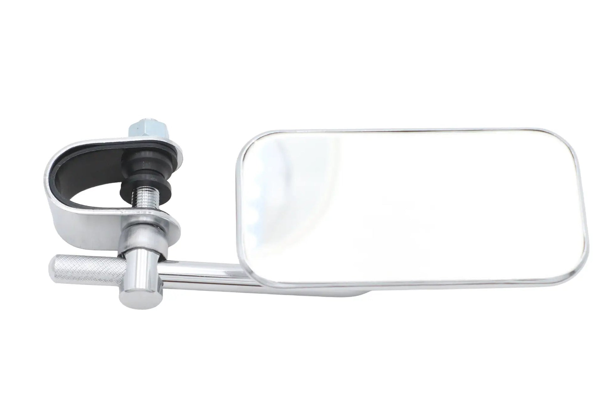 Ultima Chrome Low Profile Chopper Mirror with Short Clamp on Stem for 1 Inch Bars - Part 46-94 by Ultima