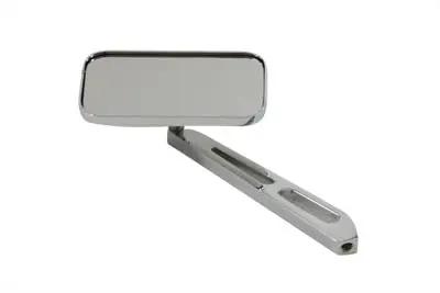 Wyatt Gatling Rectangular Chrome Mirror with Billet Stem for Harley Davidson 1965-1974 by Wyatt Gatling
