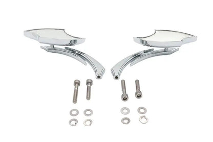 Wyatt Gatling Lucifer Mirror Set with Sickle Stem for Harley Davidson Motorcycles by Wyatt Gatling
