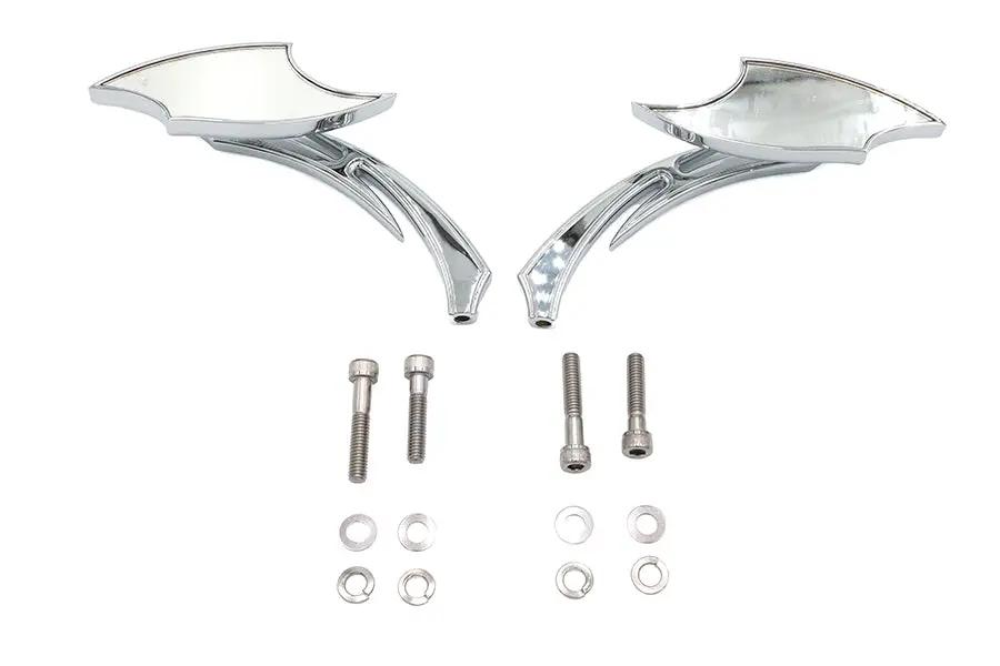 Wyatt Gatling Lucifer Mirror Set with Sickle Stem for Harley Davidson Motorcycles by Wyatt Gatling