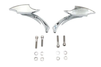 Wyatt Gatling Lucifer Mirror Set with Sickle Stem for Harley Davidson Motorcycles by Wyatt Gatling