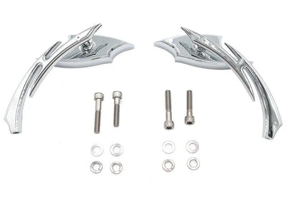 Wyatt Gatling Lucifer Mirror Set with Sickle Stem for Harley Davidson Motorcycles by Wyatt Gatling
