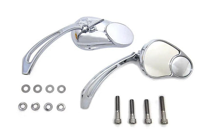 Wyatt Gatling Part 76568B4 Split Vision Mirror Set for Harley Davidson (1965-1974 Models) by Wyatt Gatling