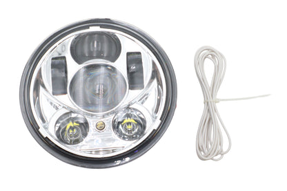 Ultima 8-485 Chrome 5-3/4 Inch Daylight Projector LED Headlamp for Harley Davidson by Ultima