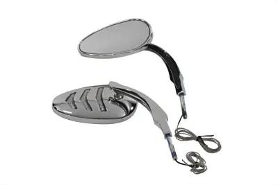 Wyatt Gatling Detonator LED Mirror Set Billet for Harley Davidson (Part #76557) by Wyatt Gatling