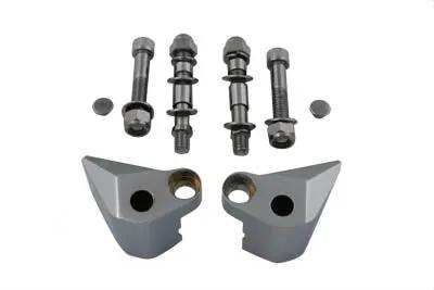 Wyatt Gatling Chrome Mirror Mount Kit for Harley Davidson Handlebar Master Cylinders - Part 76499 by Wyatt Gatling