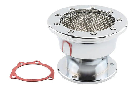 V-Twin Chrome Velocity Stack with Screen for CV Carburetors by V-Twin