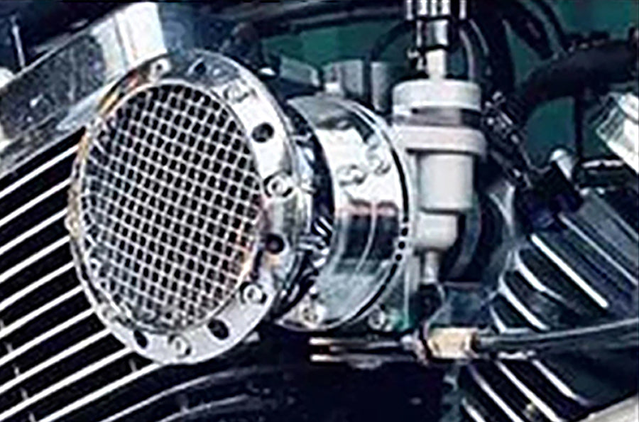 V-Twin Chrome Velocity Stack with Screen for CV Carburetors by V-Twin
