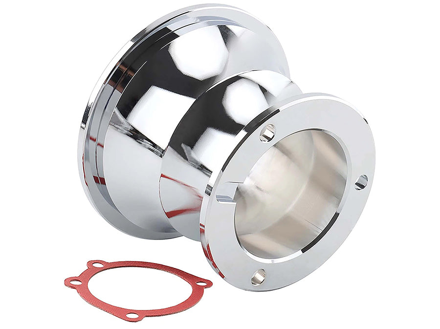 V-Twin Chrome Velocity Stack with Screen for CV Carburetors by V-Twin