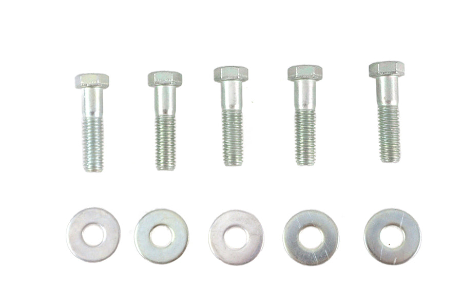 Colony Zinc Plated Rear Sprocket Hardware Kit for Harley Davidson FLST and FXST (Part 3412-10) by Colony