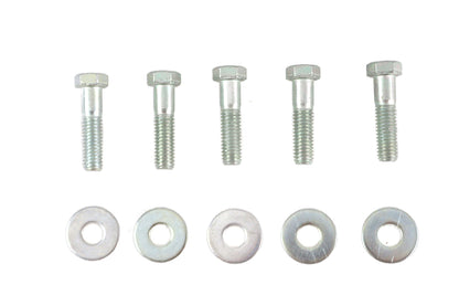 Colony Zinc Plated Rear Sprocket Hardware Kit for Harley Davidson FLST and FXST (Part 3412-10) by Colony