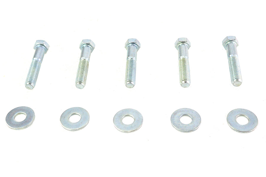 Colony Zinc Plated Rear Sprocket Hardware Kit for Harley Davidson FLST and FXST Models by Colony