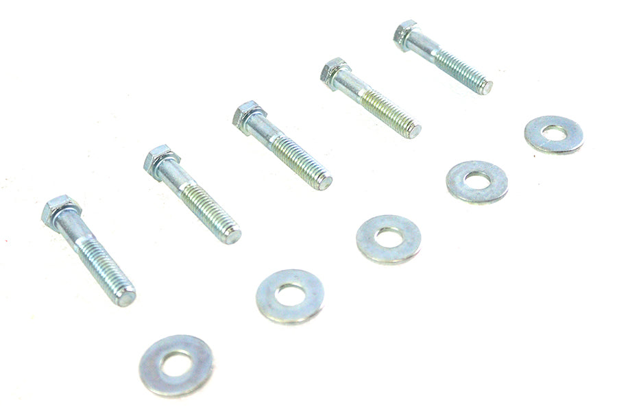 Colony Zinc Plated Rear Sprocket Hardware Kit for Harley Davidson FLST and FXST Models by Colony