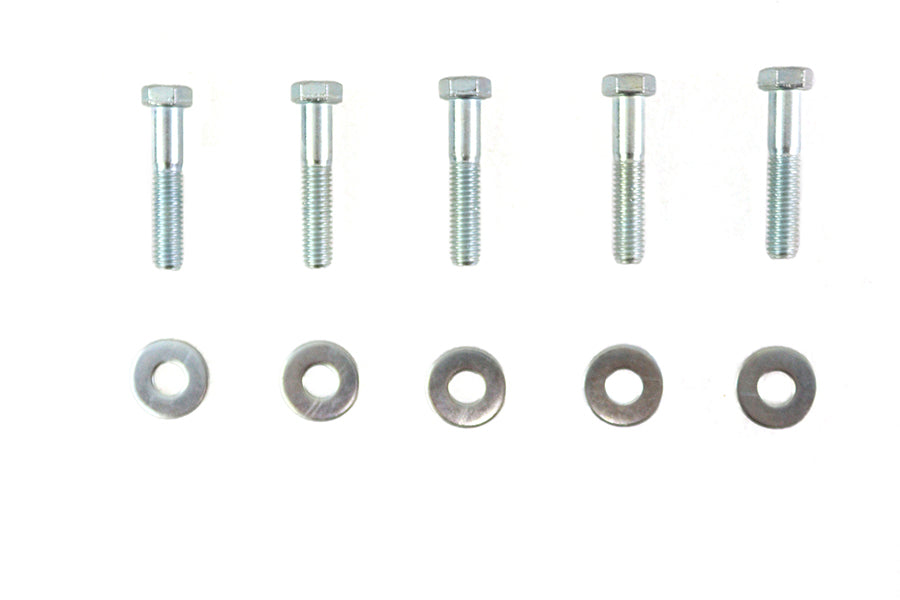 Colony Zinc Plated Rear Sprocket Hardware Kit for Harley Davidson FLST and FXST Models by Colony