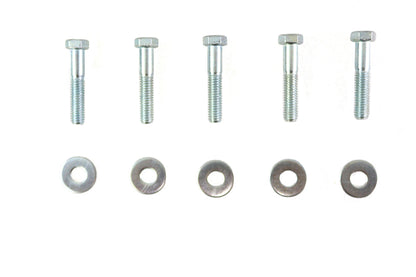 Colony Zinc Plated Rear Sprocket Hardware Kit for Harley Davidson FLST and FXST Models by Colony