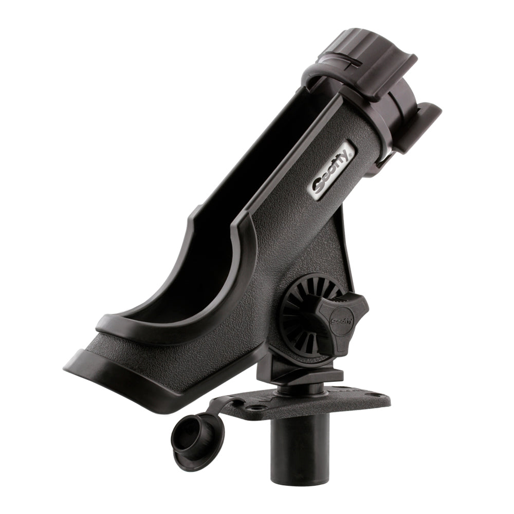 Scotty Power Lock Rod Holder with Flush Deck Mount - Black, Model 231-BK