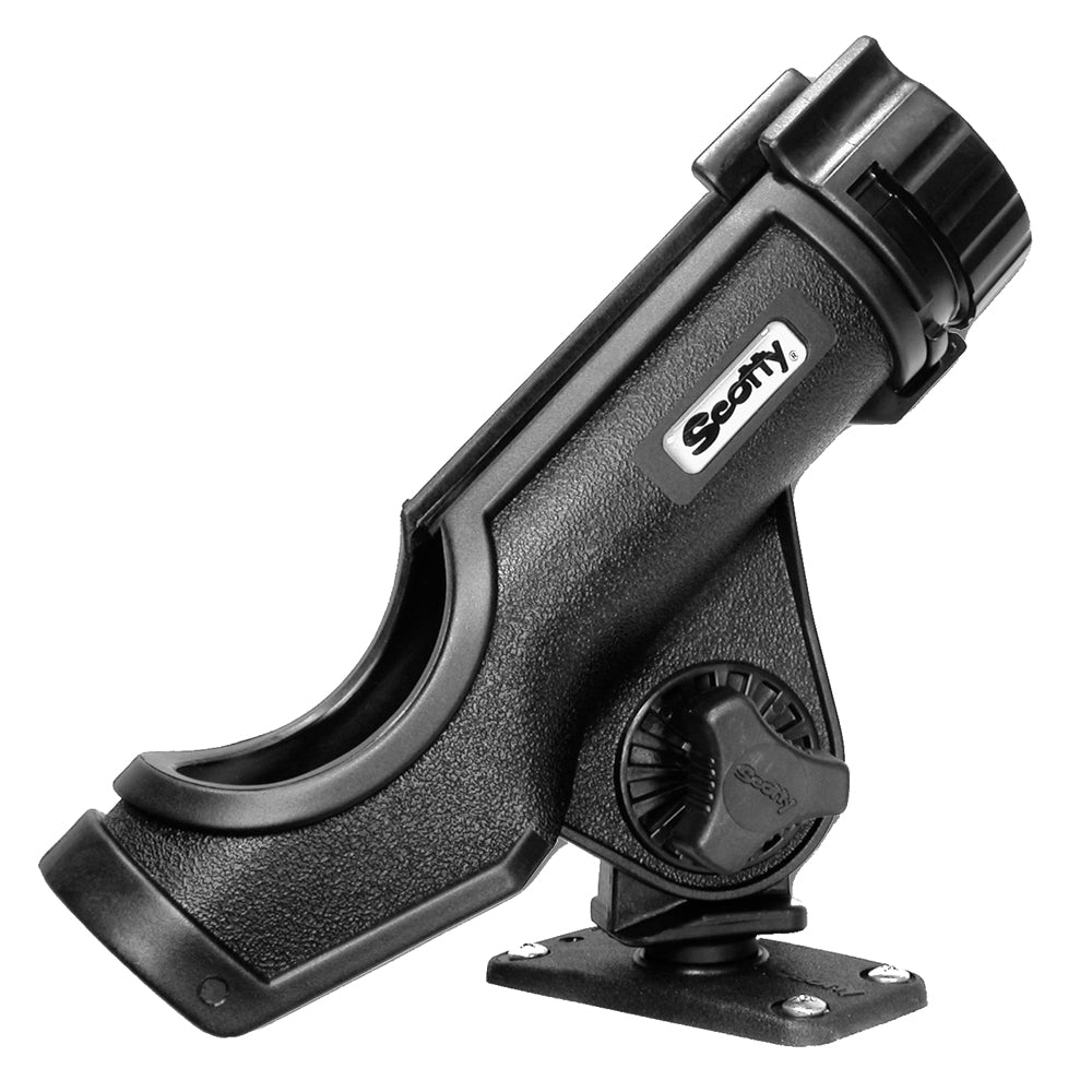 Scotty Power Lock Rod Holder with Flush Deck Mount - Black, Model 231-BK