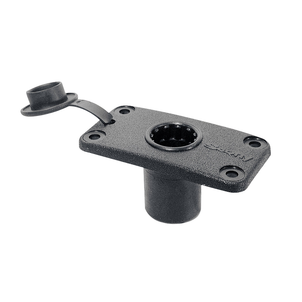 Scotty 244 Flush Deck Mount with Rain Cover for Post Mount Rod Holders