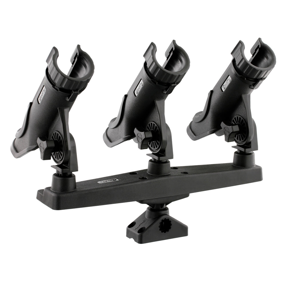 Scotty Triple Rod Holder with 3 Power Lock Rod Holders and Built-in Lure Rack