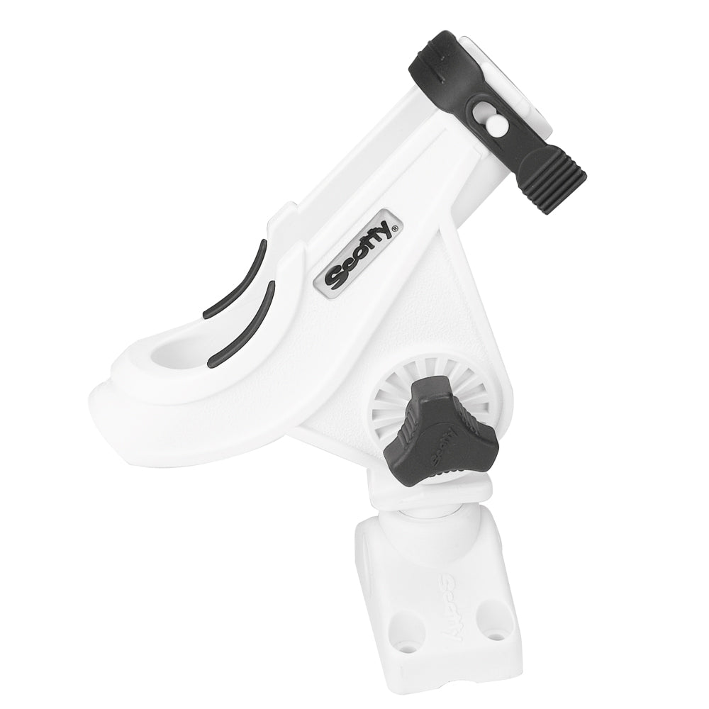 Scotty 280 Bait Caster and Spinning Rod Holder with No. 241 Mount - White