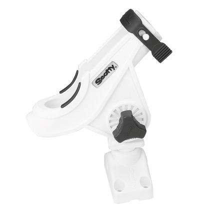 Scotty 280 Bait Caster and Spinning Rod Holder with No. 241 Mount - White
