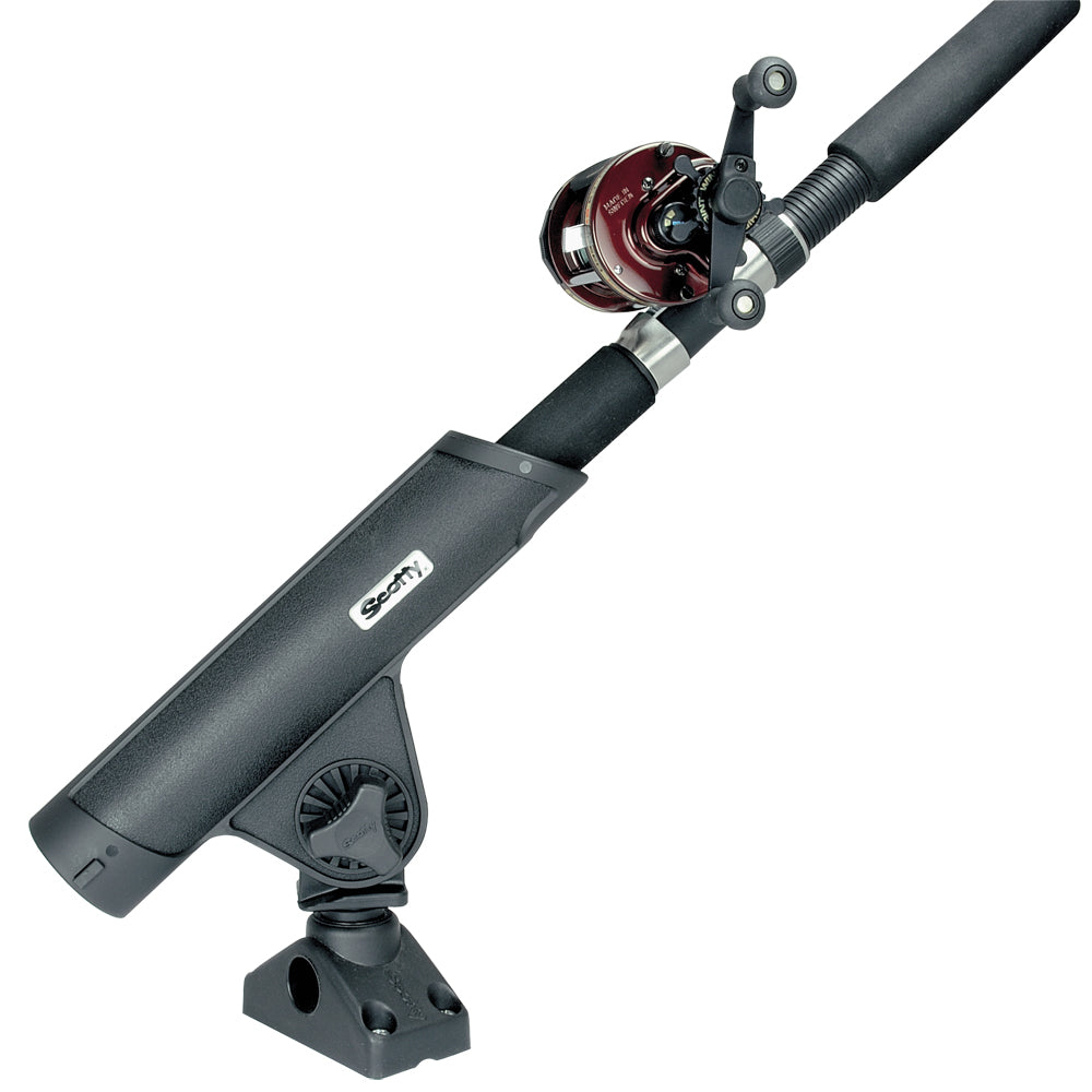 Scotty No. 350 Rodmaster II Fishing Rod Holder with 241 Deck/Side Mount - Black