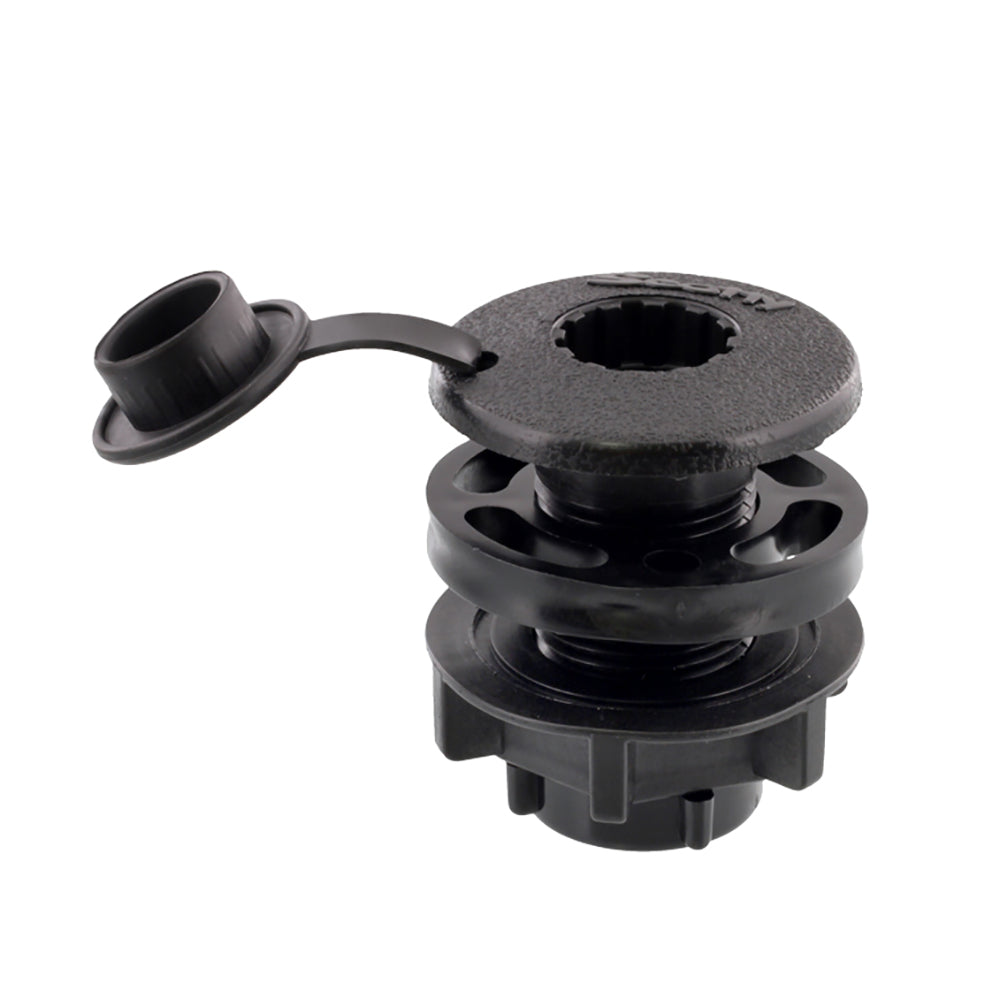 Scotty 444-BK Compact Threaded Deck Mount for Gunnels up to 2 Inches