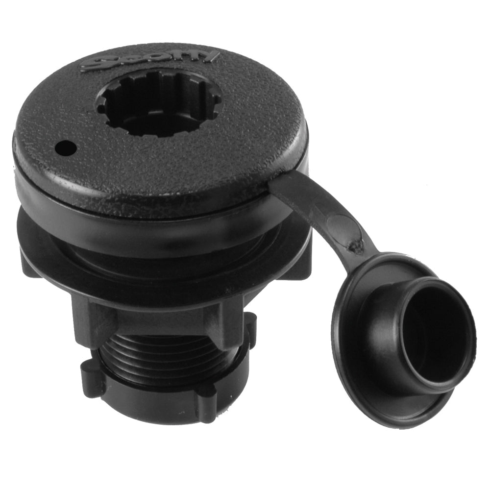 Scotty 444-BK Compact Threaded Deck Mount for Gunnels up to 2 Inches