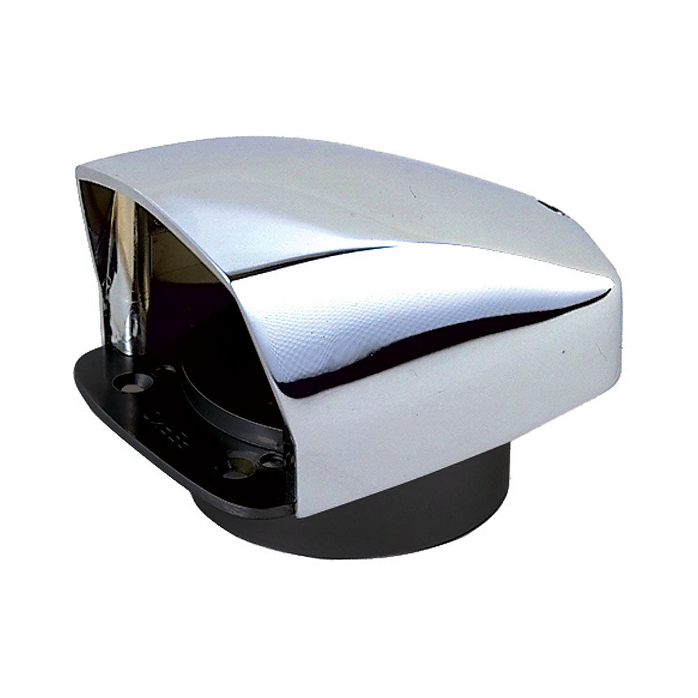 Perko Cowl Ventilator - 3 Inch Chrome Plated Zinc Alloy with Black PERKO-KOTE Base