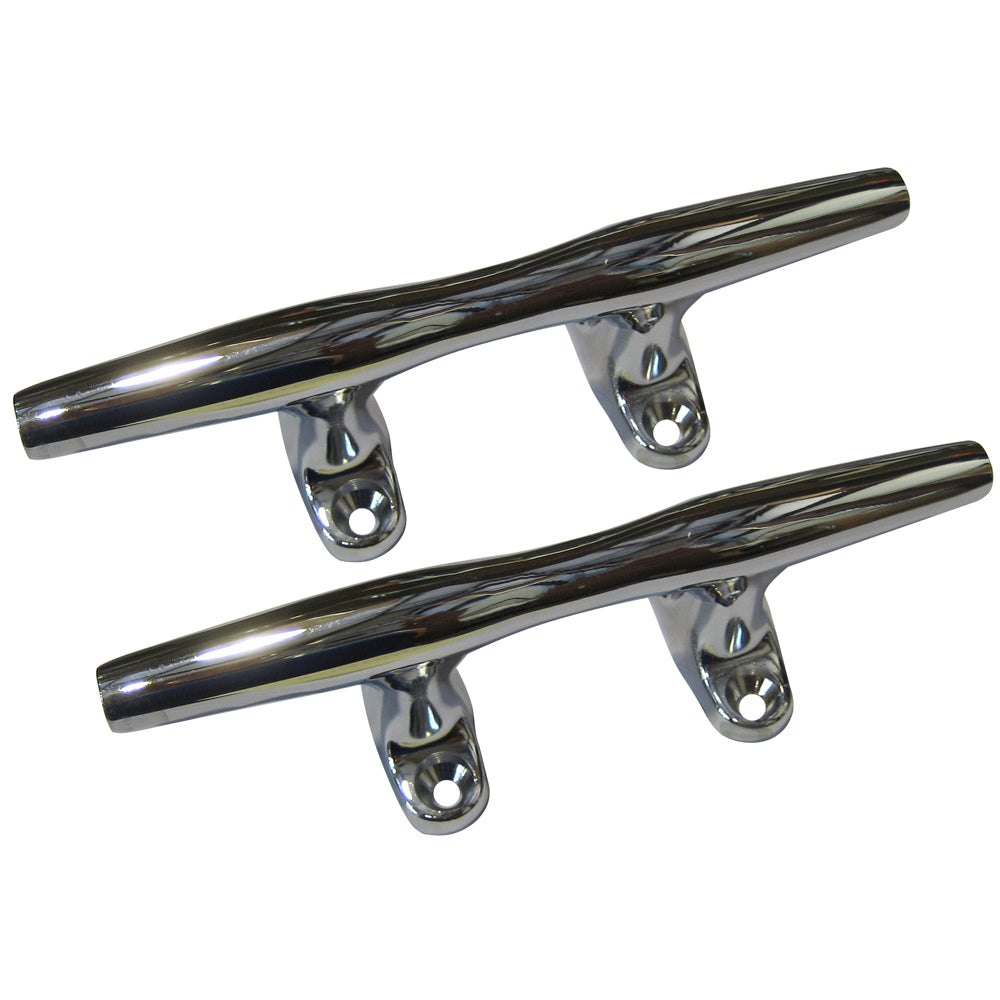 Perko 4-Inch Open Base Cleat Pair with Chrome Plated Zinc Finish - Part 1188DP4CHR