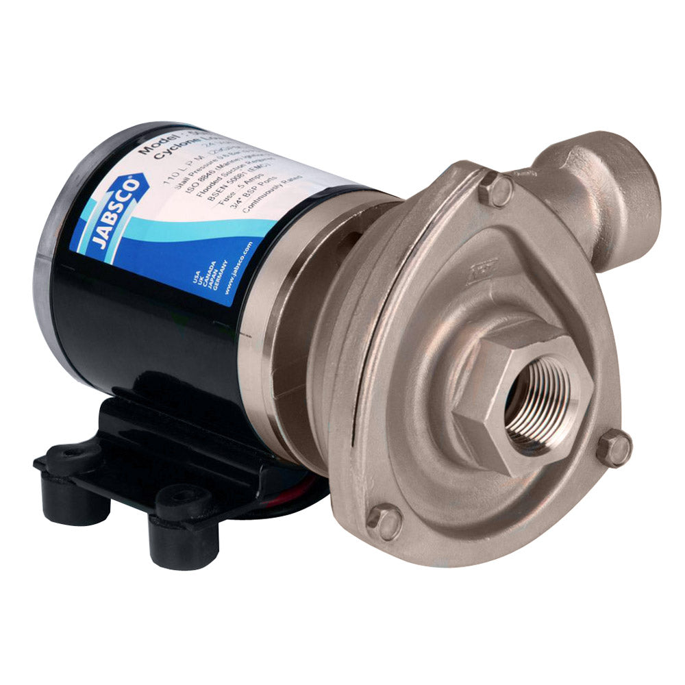 Jabsco 12V Low Pressure Cyclone Centrifugal Pump for Marine and Industrial Applications