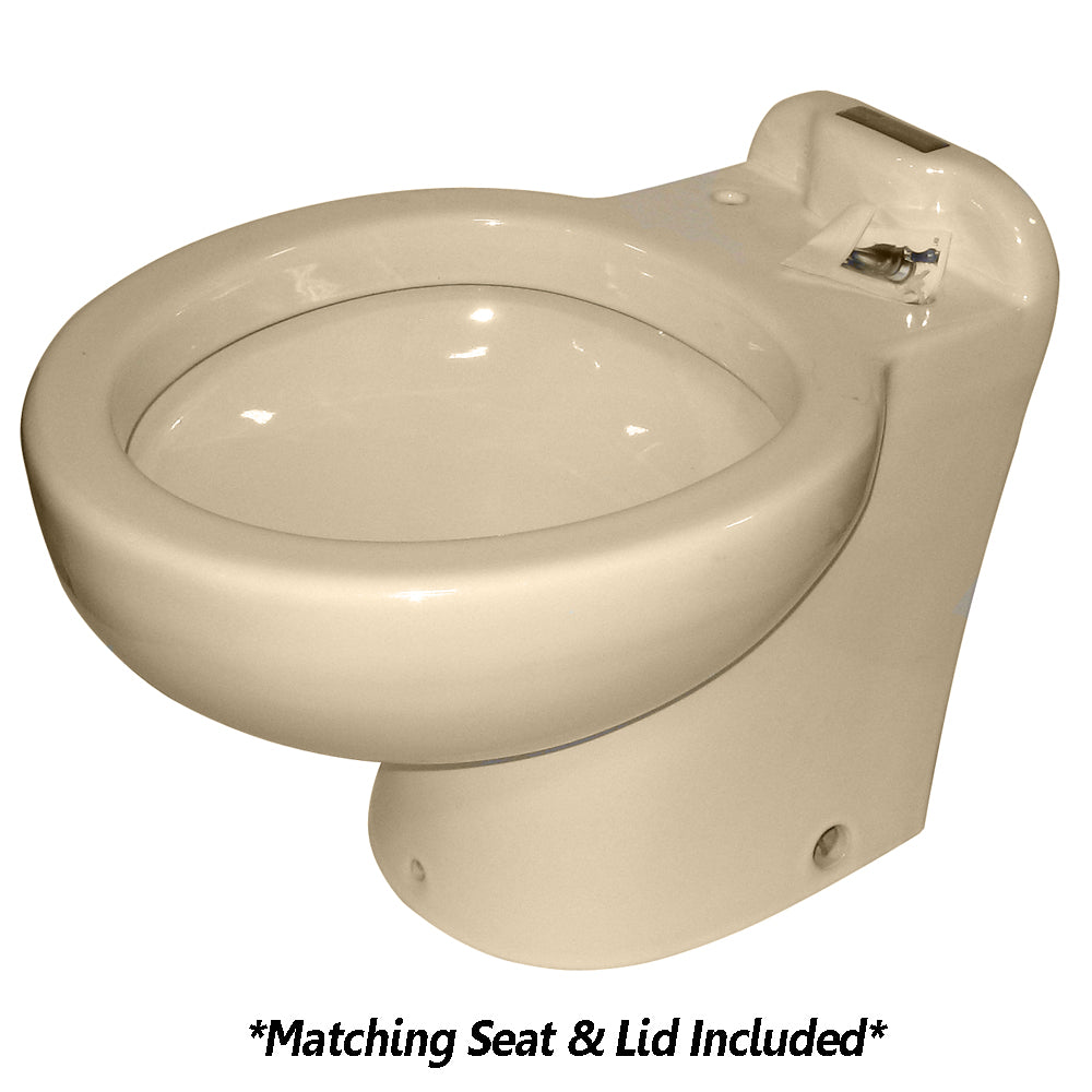 Raritan Marine Elegance 220AHR01201 Electric Marine Toilet with Built-In Shredder and Remote Control